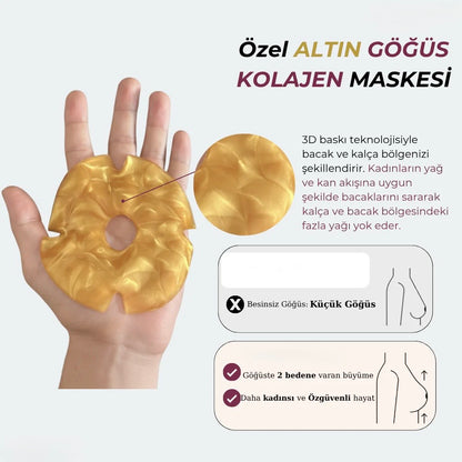 Gold Göğüs Kolajen Maskesi